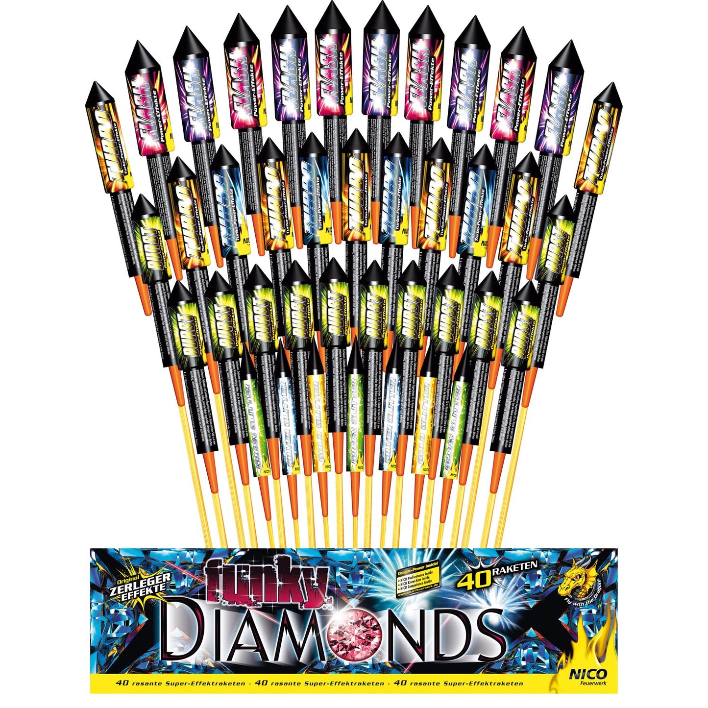 Funky Diamonds, 40er-Rak.-Btl.