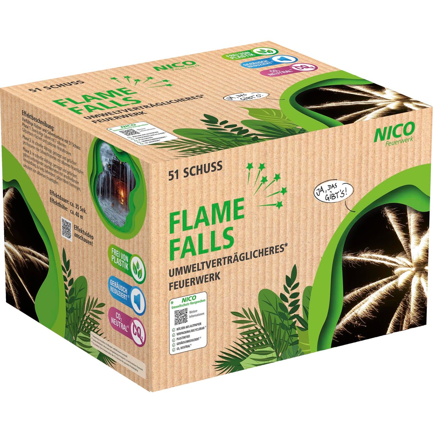 Flame Falls, 51 Schuss